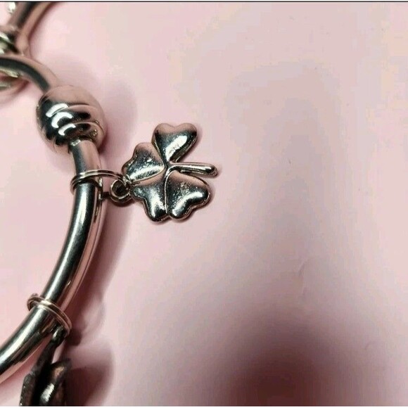 Graduation Silver Charms Metal Keyring Bracelet Keychain Gift Clips Good luck - Picture 3 of 6